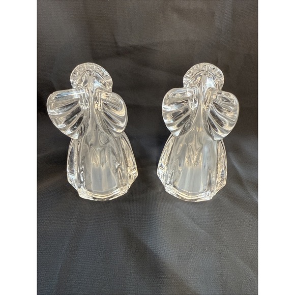 VINTAGE GORHAM CRYSTAL HOLIDAY TRADITIONS ANGEL SALT PEPPER SHAKERS Christmas‎ - Picture 3 of 6